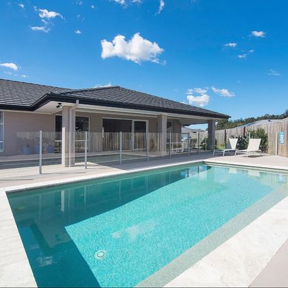 Light house real estate pool property view