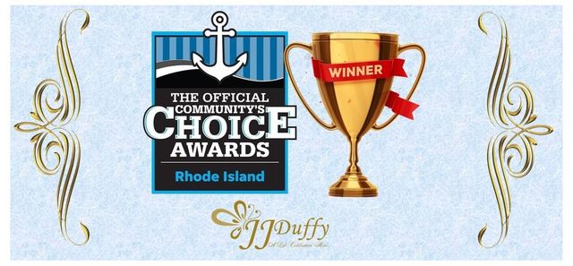 Choice Awards logo with a trophy and “Winner” ribbon on a light blue background, Rhode Island label below
