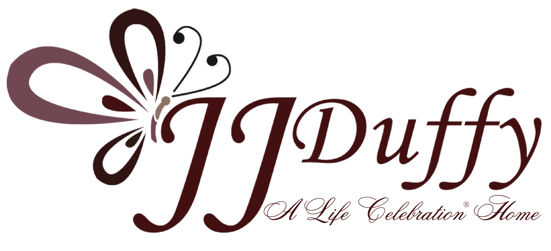 The logo for sample funeral home is shown on a white background.