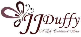 The logo for sample funeral home is shown on a white background.