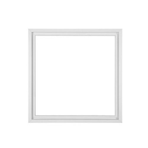 A white square picture frame on a white background.