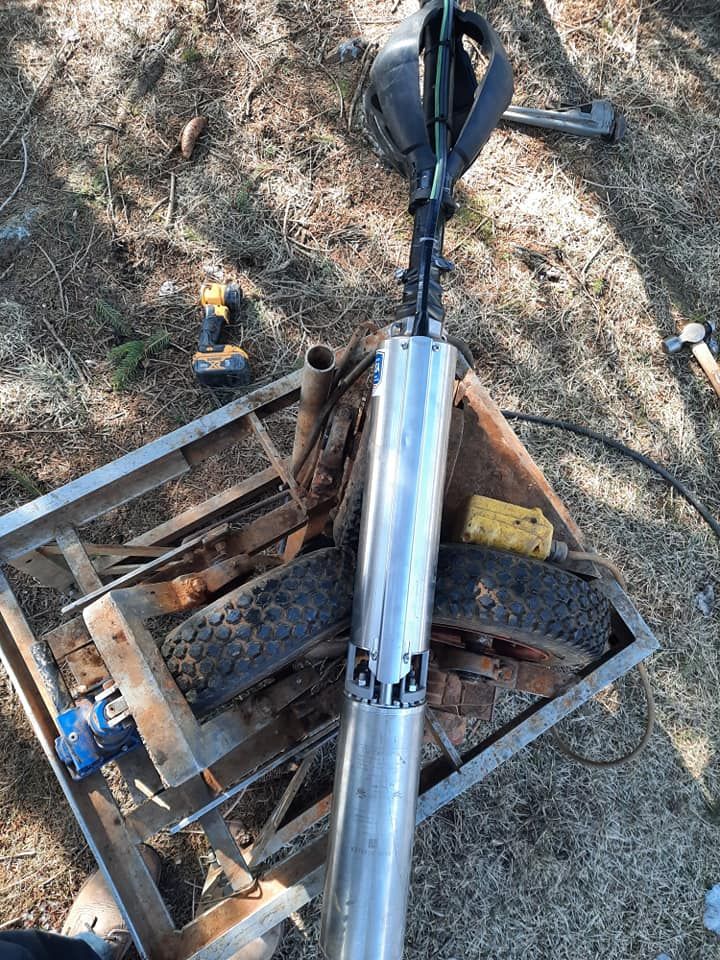 a water pump removed