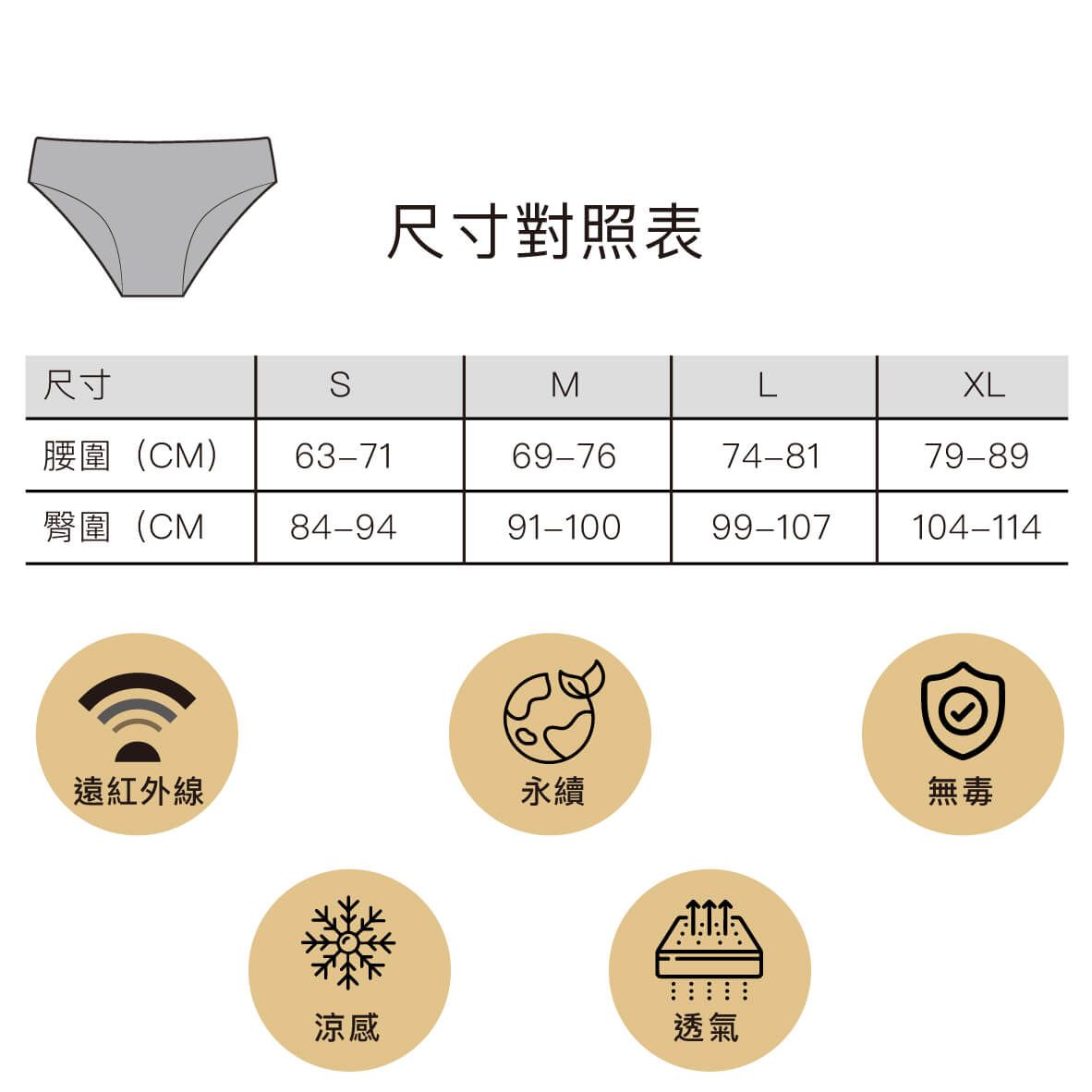 冷熱循環科技內褲（女性適用）
