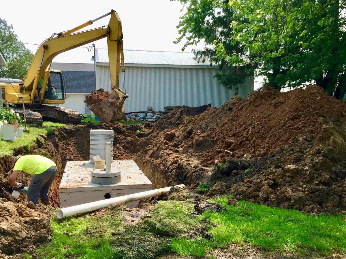 how to install a septic system