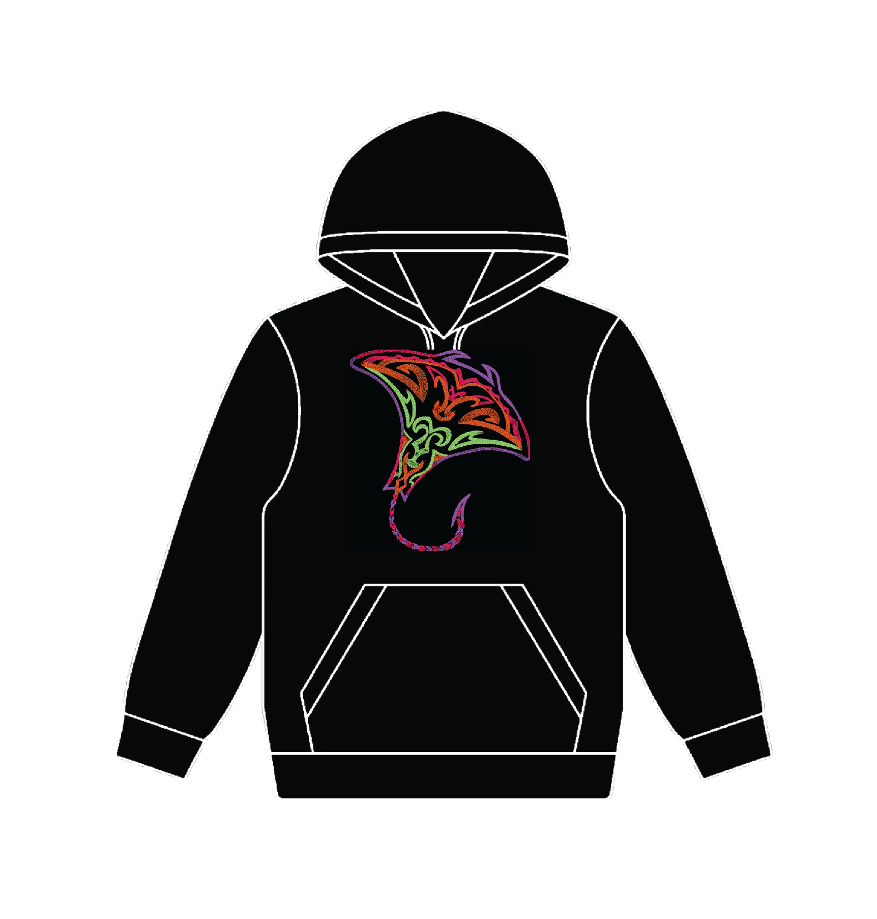 Neon Manta-Ray