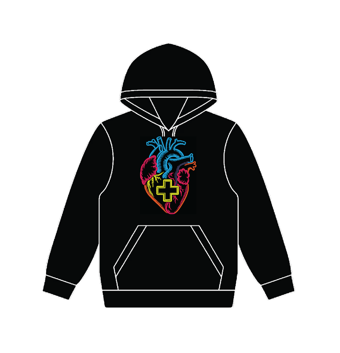 Neon Anatomic Heart