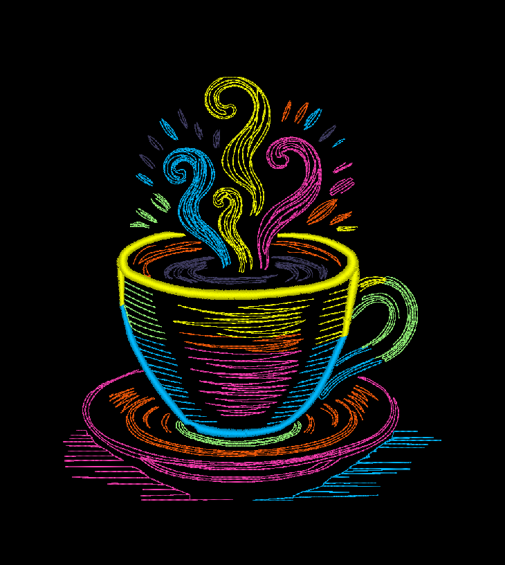 Neon koffie