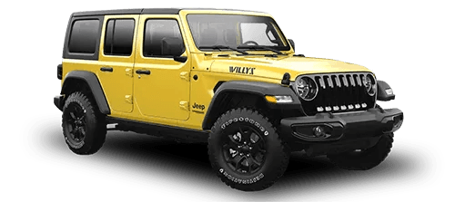 Yellow jeep wrangler