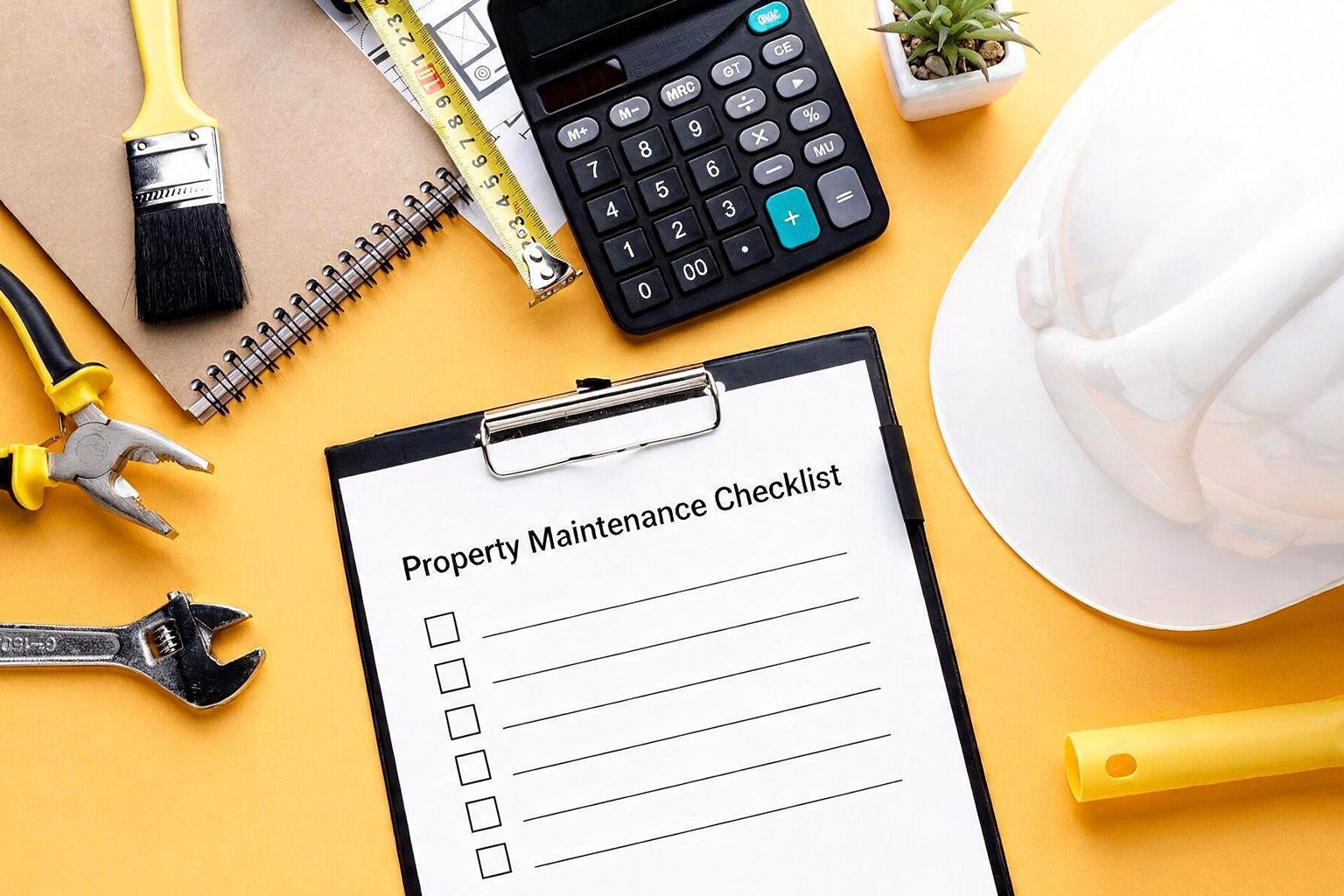 Commercial building maintenance inspection