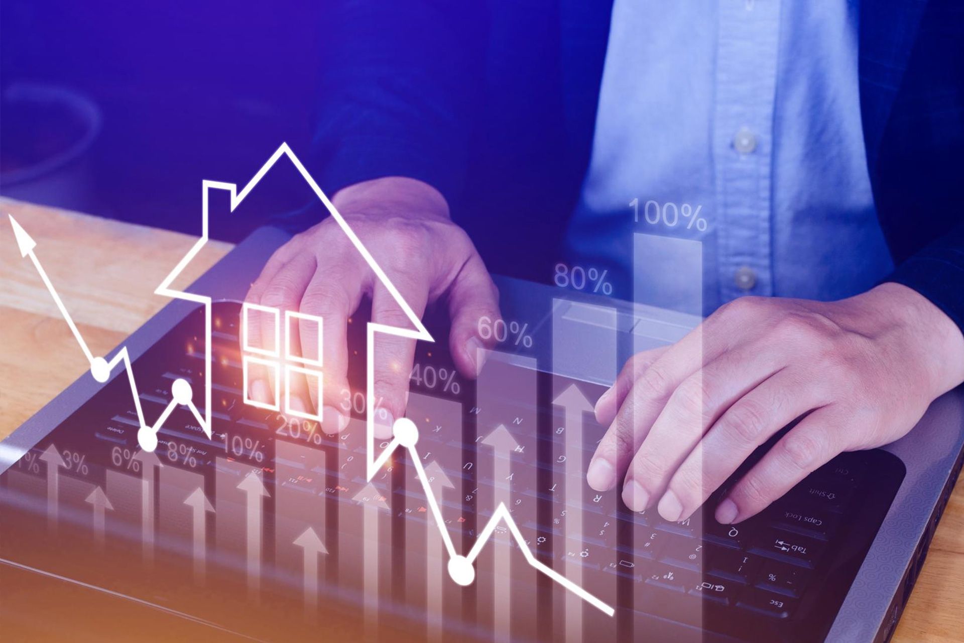 Home seller reviewing property market value before listing