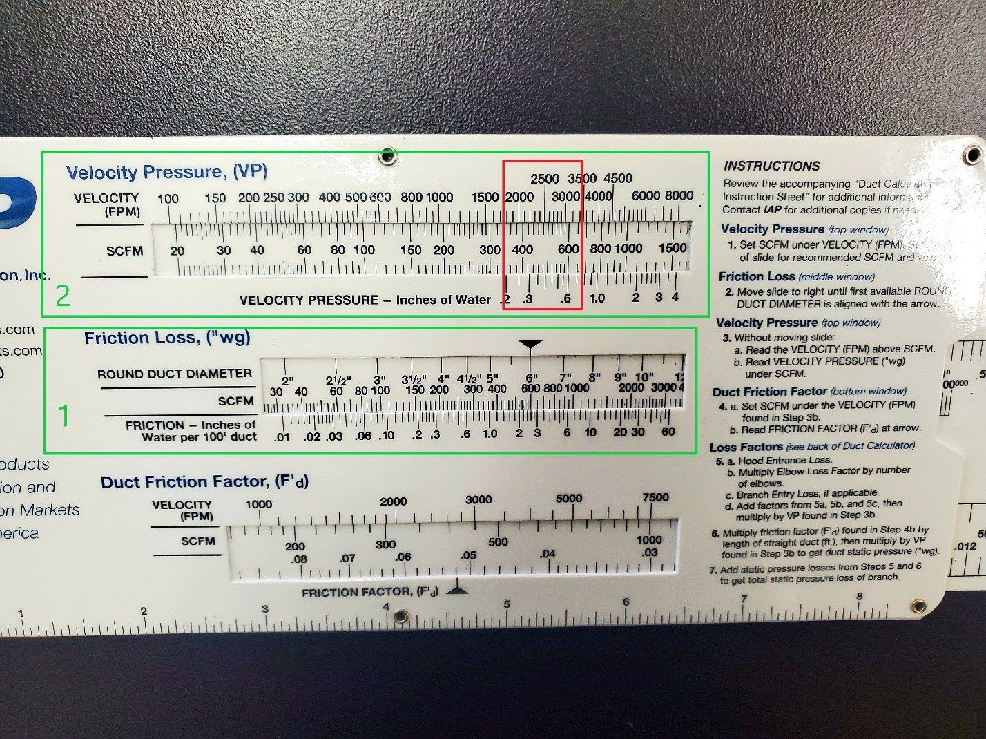 IAP Ductulator being used