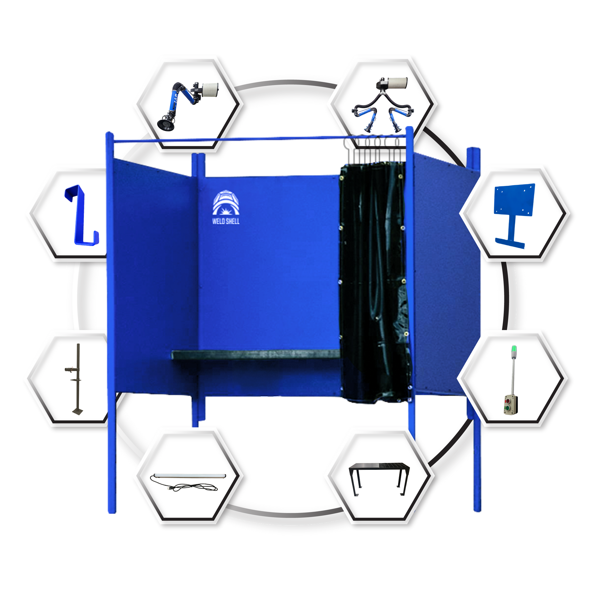 WELDSHELL weld booth accessories for trade schools