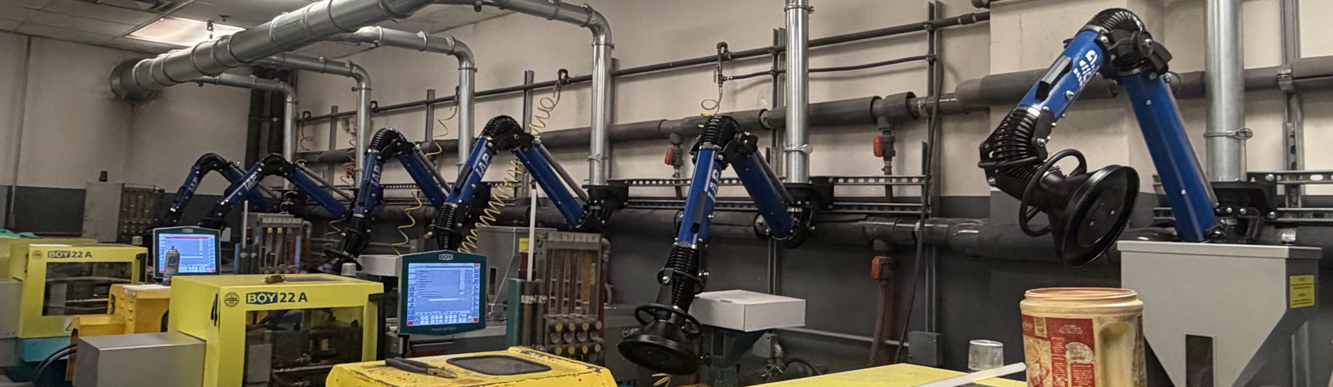 IAP welding fume extraction arms
