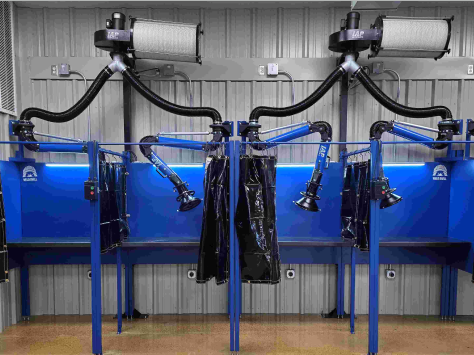 Weldshell-with-fume-extraction-in-a-trade-school