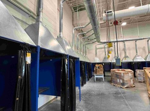 Weldshell-by-IAP-welding-booths-with-fume-hoods