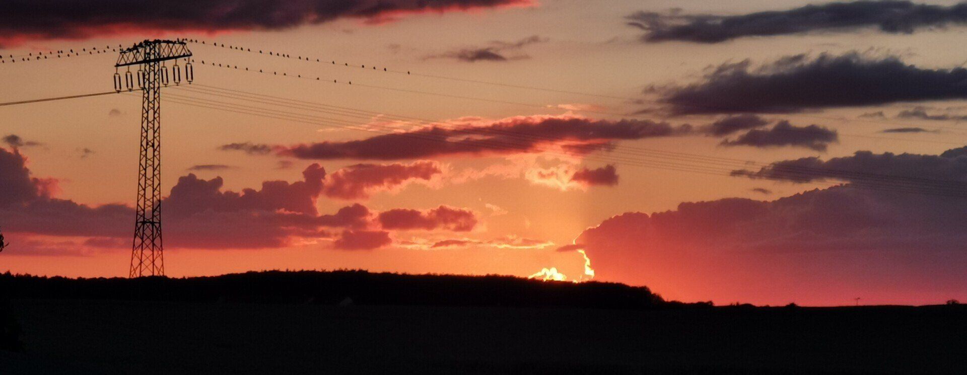 Sietow Dorf  Sonnenuntergang