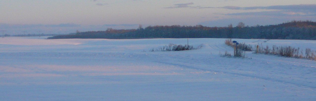 Sietow Dorf  Winter Schnee