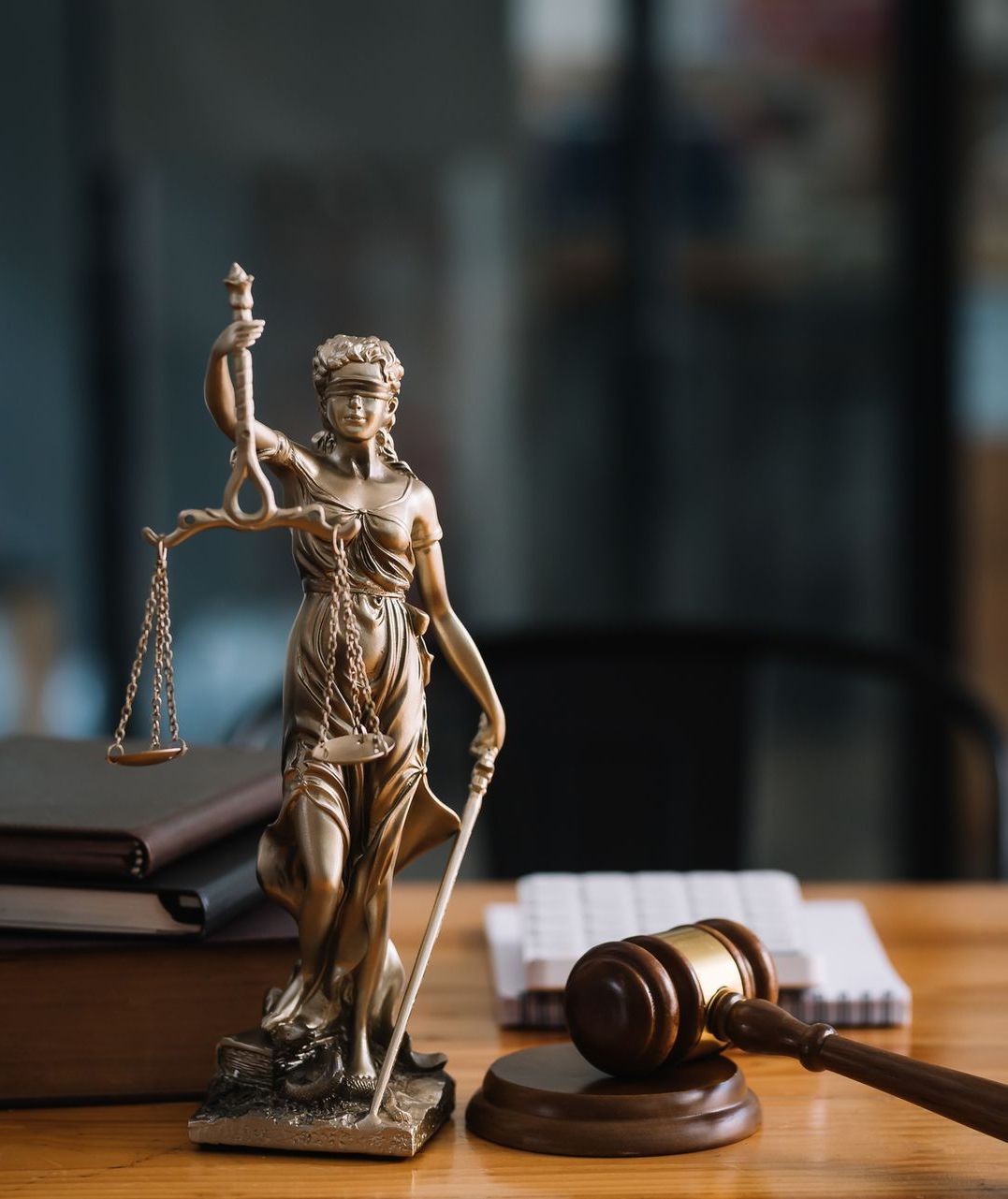 image showing lady justice balance for paralegal services