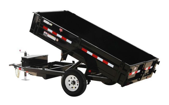 image of a black roll off dumpster