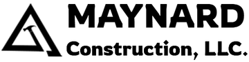 Maynard Construction, LLC. A black and white logo for maynard construction llc