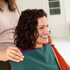 woman  with color drapes during color analysis Lancaster PA