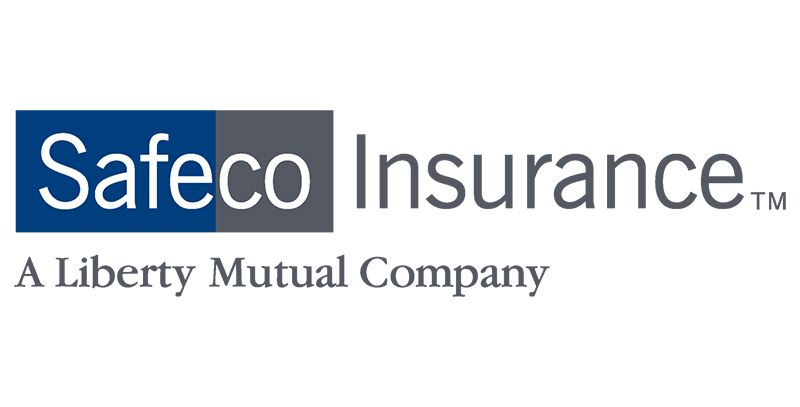 Safeco Insurance logo with blue and gray text and “A Liberty Mutual Company” tagline