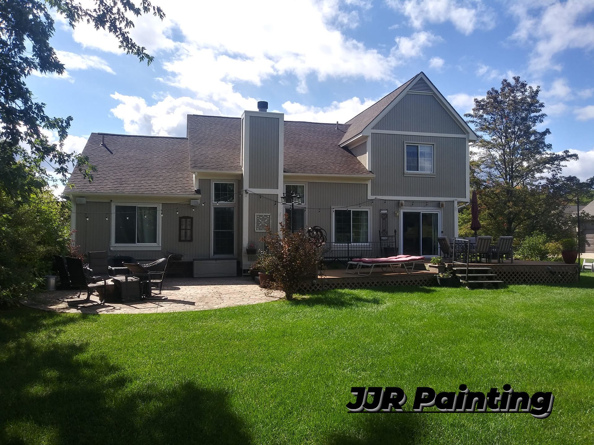 A house that has been painted by jjr painting