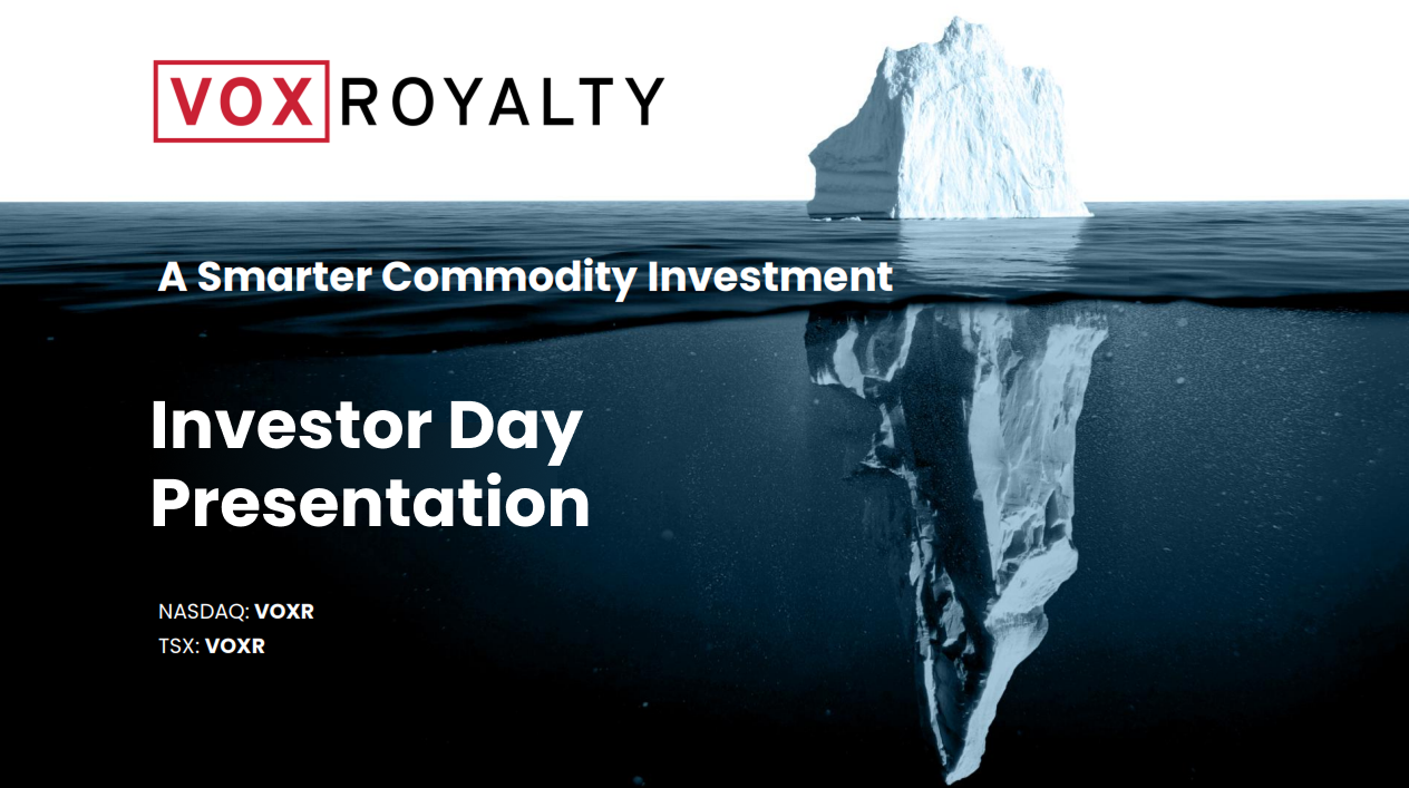 Thumbnail of Vox Royalty's Investor Day Presentation