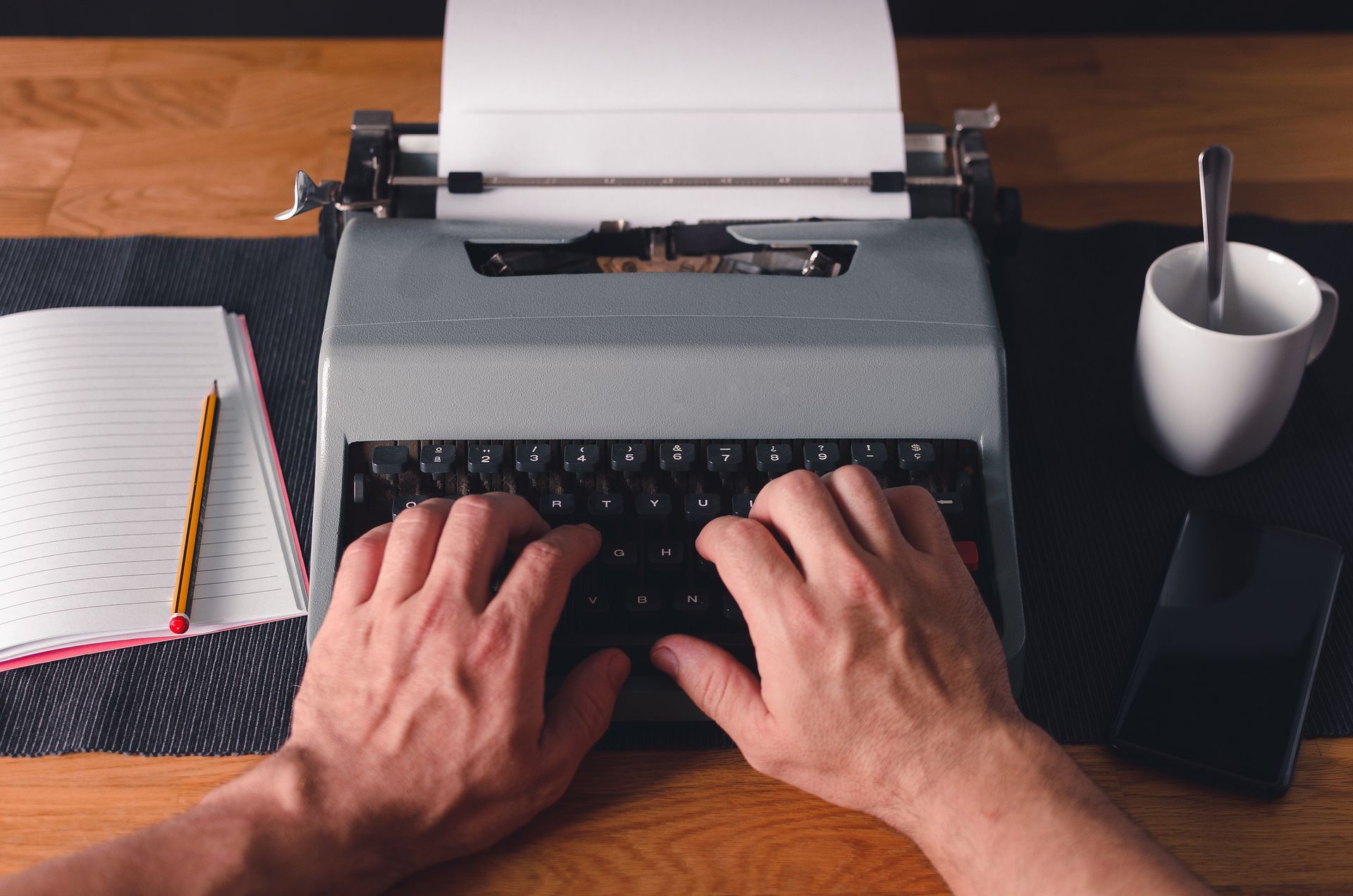 The Man Typing on its Typewriter - Wayne, NJ - Reptronics