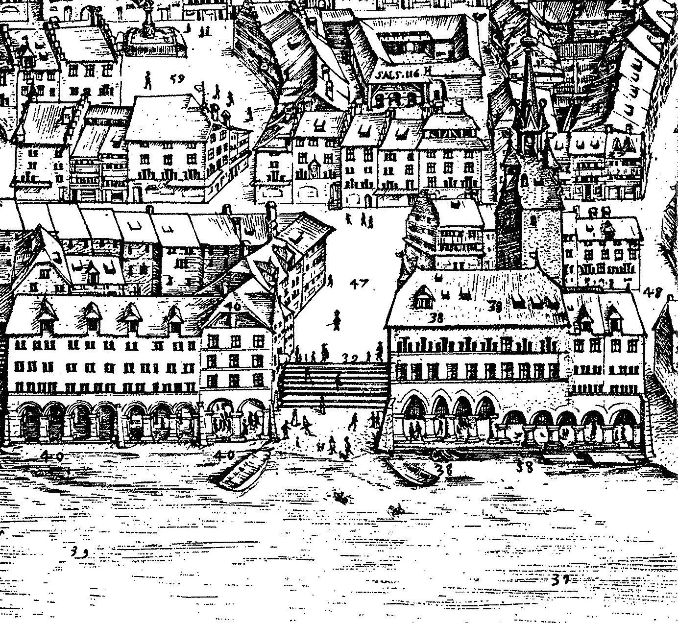 Martiniplan Luzern 1597,detail Martiniplan Luzern 1597,detail
