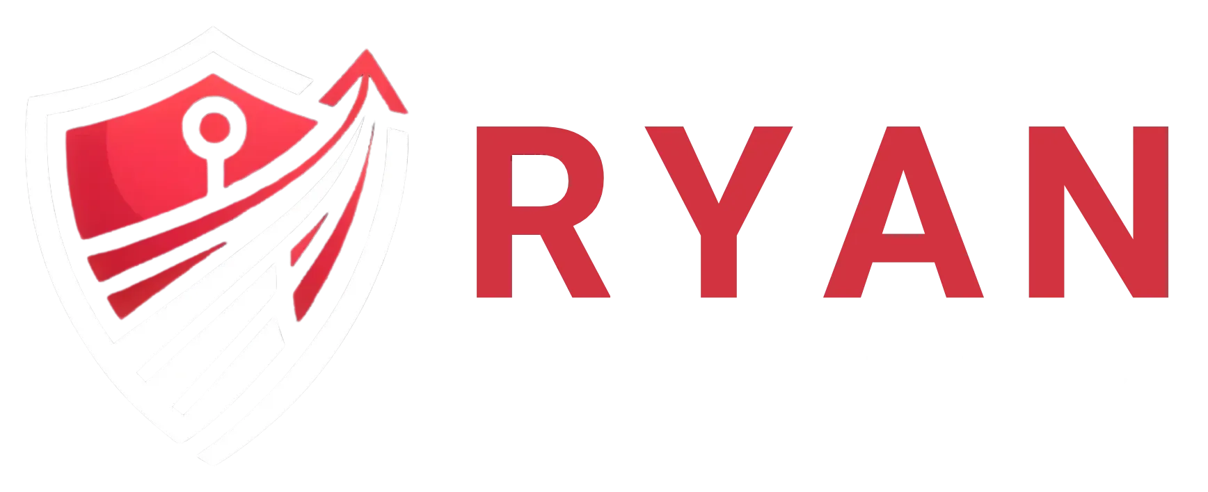 Red Ryan logo with stylized red arrow icon on a white background