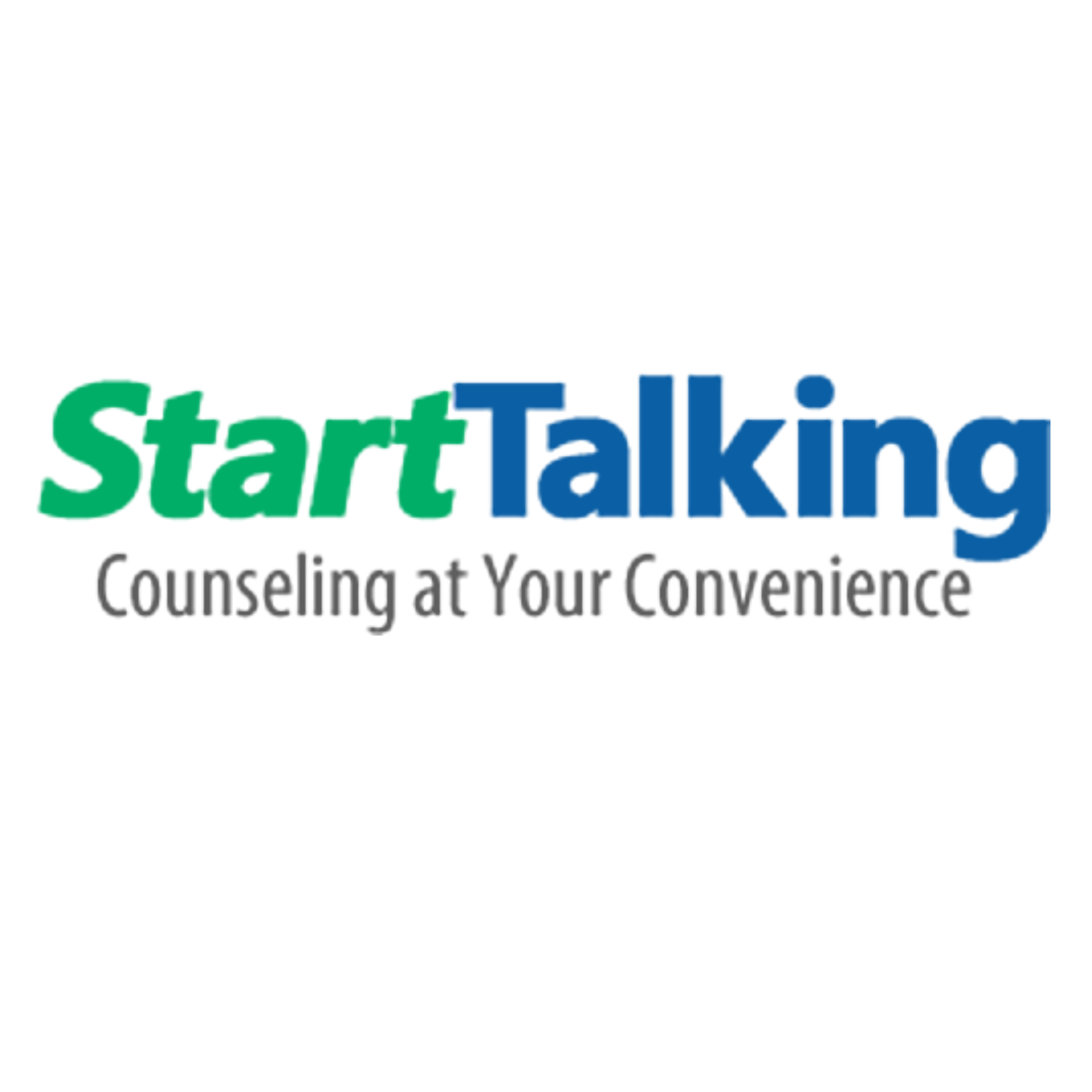 StartTalking logo in green and blue with tagline “Counseling at Your Convenience”