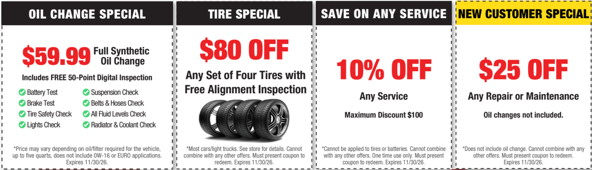 Coupons | Baber Auto Repair Service
