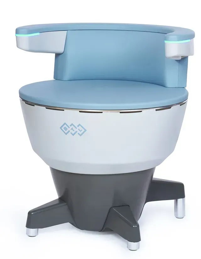 BTL Emsella chair for non-invasive urinary incontinence treatment in Boca Raton, FL. Innovative pelvic floor therapy device.
