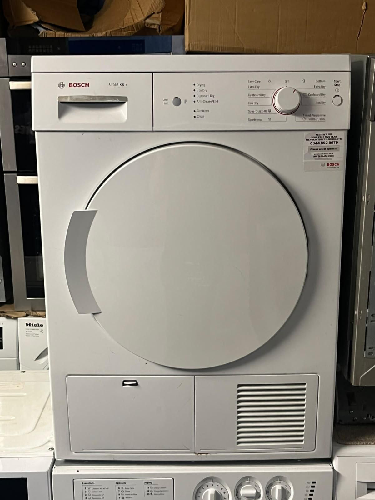 Bosch Condenser Tumble Dryer WTE84106GB/48 7kg &pound;195.00