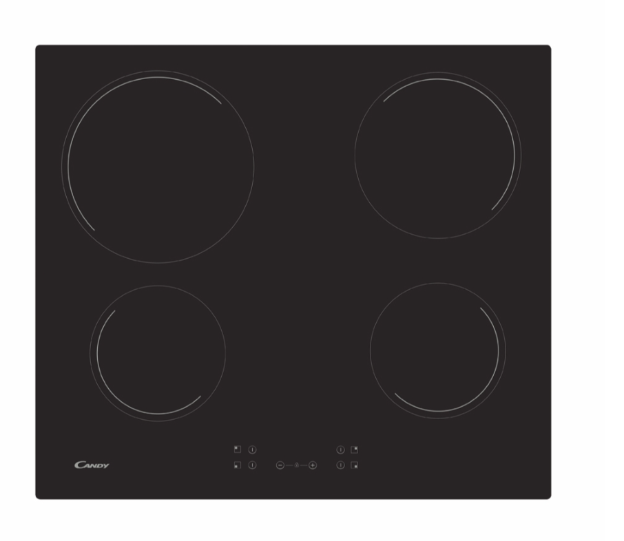 Candy CH64CCB 60cm 4 Ring touch control Ceramic Hob