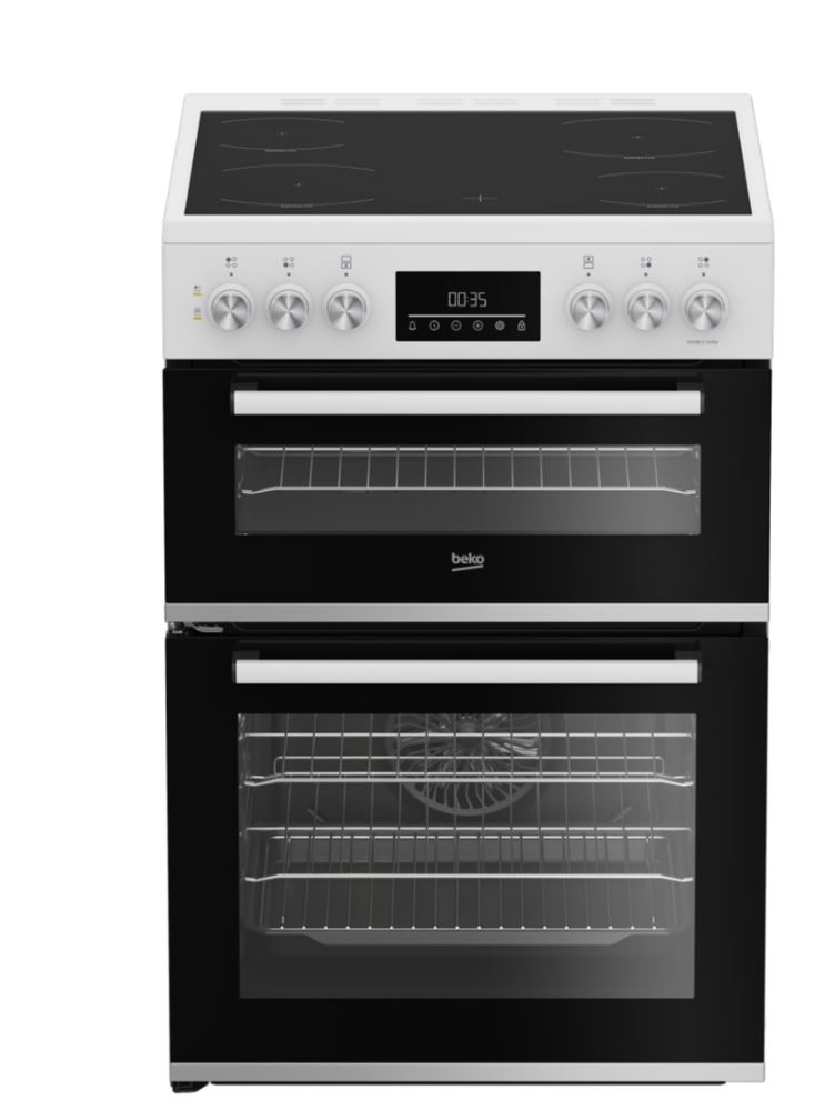 Beko EDC6731W
Ceramic Electric Cooker with Double Oven, White