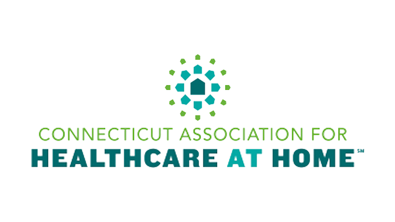 The logo for the connecticut association for healthcare at home.
