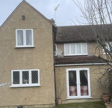 before and after rendered house Quality Render Specialists Basildon