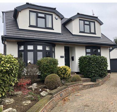 before and after rendered house Quality Render Specialists Basildon