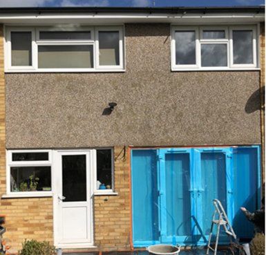 before and after rendered house Quality Render Specialists Basildon