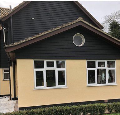 before and after rendered house Quality Render Specialists Basildon