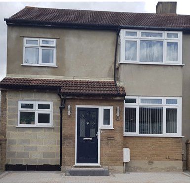 before and after rendered house Quality Render Specialists Basildon