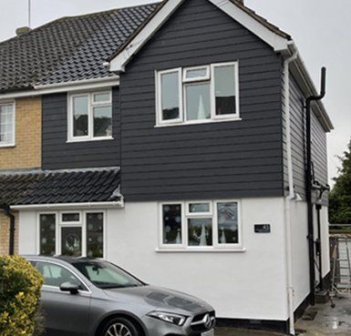 before and after rendered house Quality Render Specialists Basildon