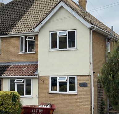 before and after rendered house Quality Render Specialists Basildon