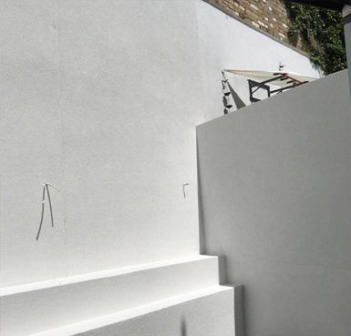 before and after rendered cladding house Quality Render Specialists Basildon