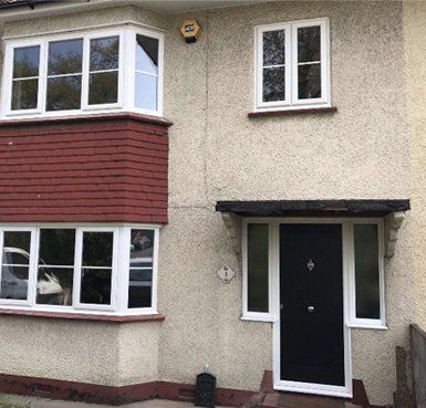before and after rendered house Quality Render Specialists Basildon