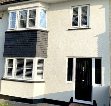 before and after rendered house Quality Render Specialists Basildon