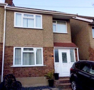 before and after rendered house Quality Render Specialists Basildon
