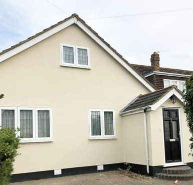 before and after rendered house Quality Render Specialists Basildon